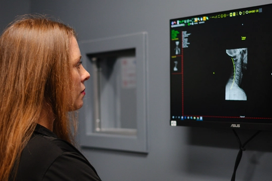 Chiropractor Humble TX Ellen Belk With X Ray